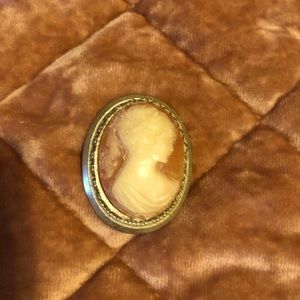 Vintage cameo brooch